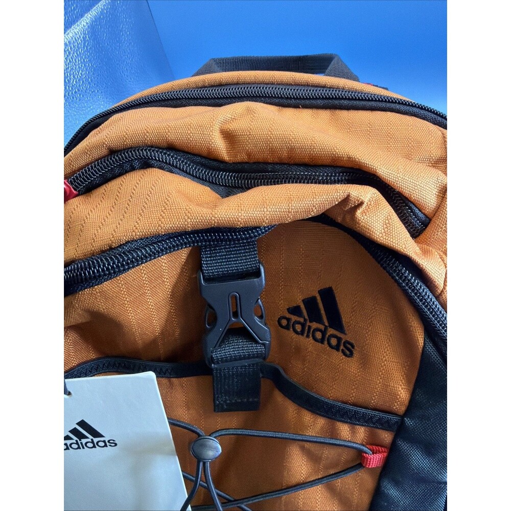Adidas Ultimate Backpack, New With Tag, Black/orange, Retail Price $70 - Picture 5 of 6